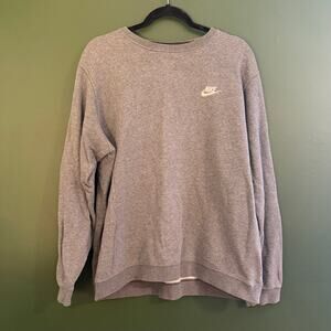 Nike Men's Club Fleece Grey Men's Crewneck Sweater L EUC